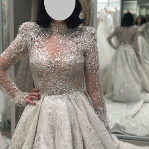 MillaNova Elegant White Wedding Dress